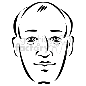 Outline of mans face