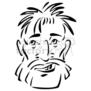   The clipart image depicts a line drawing of a person