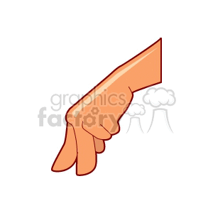 Cartoon Hand in Walking Gesture