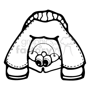   The clipart image depicts a playful scene where a child is hiding between an adult