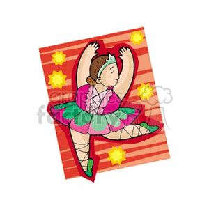 Cartoon ballerina 