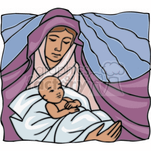 Virgin Mary illustration