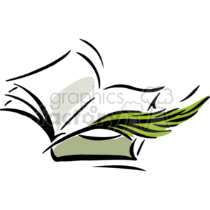 Bible with a feather across it