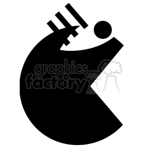 Abstract Rocket Ship Vector