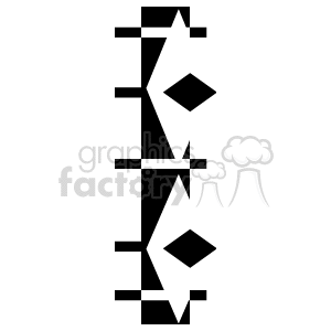 Abstract Geometric Arrow - Black and White Design