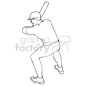 Baseball Player Batting Stance