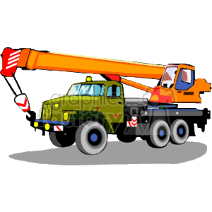 Mobile Crane Truck - Heavy Construction Equipment