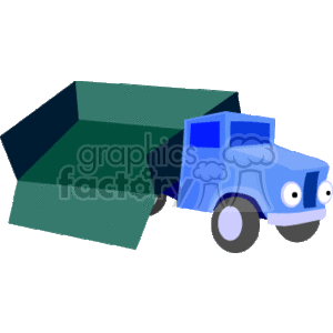 Cartoon Dump Truck - Construction Vehicle