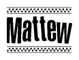 Mattew Checkered Flag Design