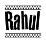 Rahul Racing Checkered Flag