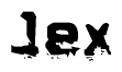 The image contains the word Jex in a stylized font with a static looking effect at the bottom of the words