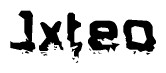 The image contains the word Jxteo in a stylized font with a static looking effect at the bottom of the words