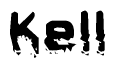 The image contains the word Kell in a stylized font with a static looking effect at the bottom of the words