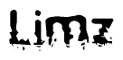 The image contains the word Limz in a stylized font with a static looking effect at the bottom of the words
