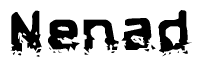 The image contains the word Nenad in a stylized font with a static looking effect at the bottom of the words