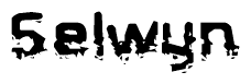 The image contains the word Selwyn in a stylized font with a static looking effect at the bottom of the words