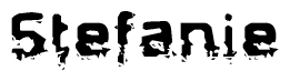 The image contains the word Stefanie in a stylized font with a static looking effect at the bottom of the words