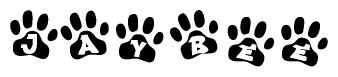 Animal Paw Prints Spelling Jaybee