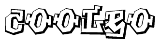 The clipart image features a stylized text in a graffiti font that reads Cooleo.