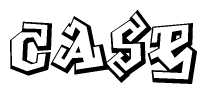 The clipart image features a stylized text in a graffiti font that reads Case.