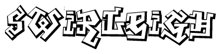 The clipart image features a stylized text in a graffiti font that reads Swirleigh.
