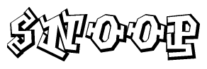 The clipart image features a stylized text in a graffiti font that reads Snoop.