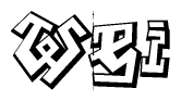 The clipart image features a stylized text in a graffiti font that reads Wei.