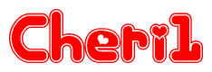 The image displays the word Cheri1 written in a stylized red font with hearts inside the letters.