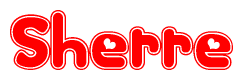 The image displays the word Sherre written in a stylized red font with hearts inside the letters.
