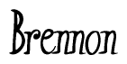 The image is a stylized text or script that reads 'Brennon' in a cursive or calligraphic font.