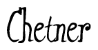 The image is a stylized text or script that reads 'Chetner' in a cursive or calligraphic font.