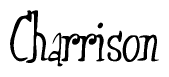 The image is a stylized text or script that reads 'Charrison' in a cursive or calligraphic font.