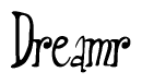 The image is of the word Dreamr stylized in a cursive script.