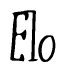 The image is of the word Elo stylized in a cursive script.