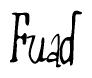 The image is a stylized text or script that reads 'Fuad' in a cursive or calligraphic font.