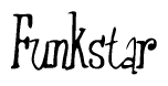 The image is a stylized text or script that reads 'Funkstar' in a cursive or calligraphic font.