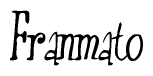 The image contains the word 'Franmato' written in a cursive, stylized font.