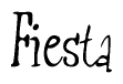 The image contains the word 'Fiesta' written in a cursive, stylized font.
