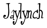 The image is of the word Jaylynch stylized in a cursive script.