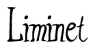 The image is of the word Liminet stylized in a cursive script.