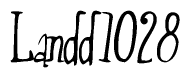 The image contains the word 'Landd1028' written in a cursive, stylized font.