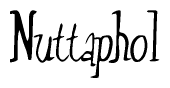 The image is a stylized text or script that reads 'Nuttaphol' in a cursive or calligraphic font.