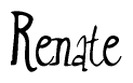 The image is a stylized text or script that reads 'Renate' in a cursive or calligraphic font.