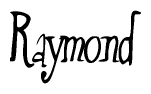 The image is a stylized text or script that reads 'Raymond' in a cursive or calligraphic font.