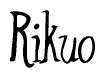 The image is of the word Rikuo stylized in a cursive script.