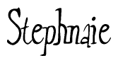 The image is a stylized text or script that reads 'Stephnaie' in a cursive or calligraphic font.