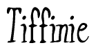 The image is of the word Tiffinie stylized in a cursive script.