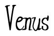 Cursive Script 'Venus' Text