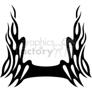 Tribal Flame Tattoo Design