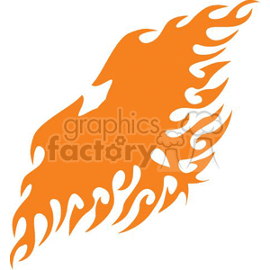 Stylized Orange Flame